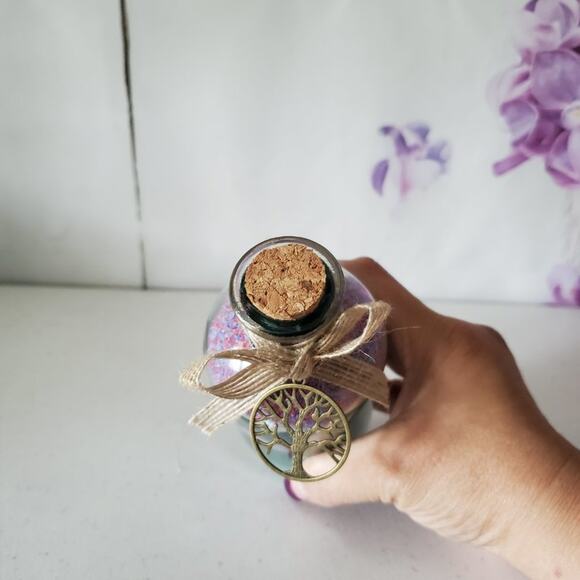 Unbranded Decorative Sand Tree Of Life Tinted Glass Bottle - Picture 6 of 9